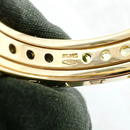 Bvlgari B-Zero1 Peridot Yellow Gold Ring 52 Approximately