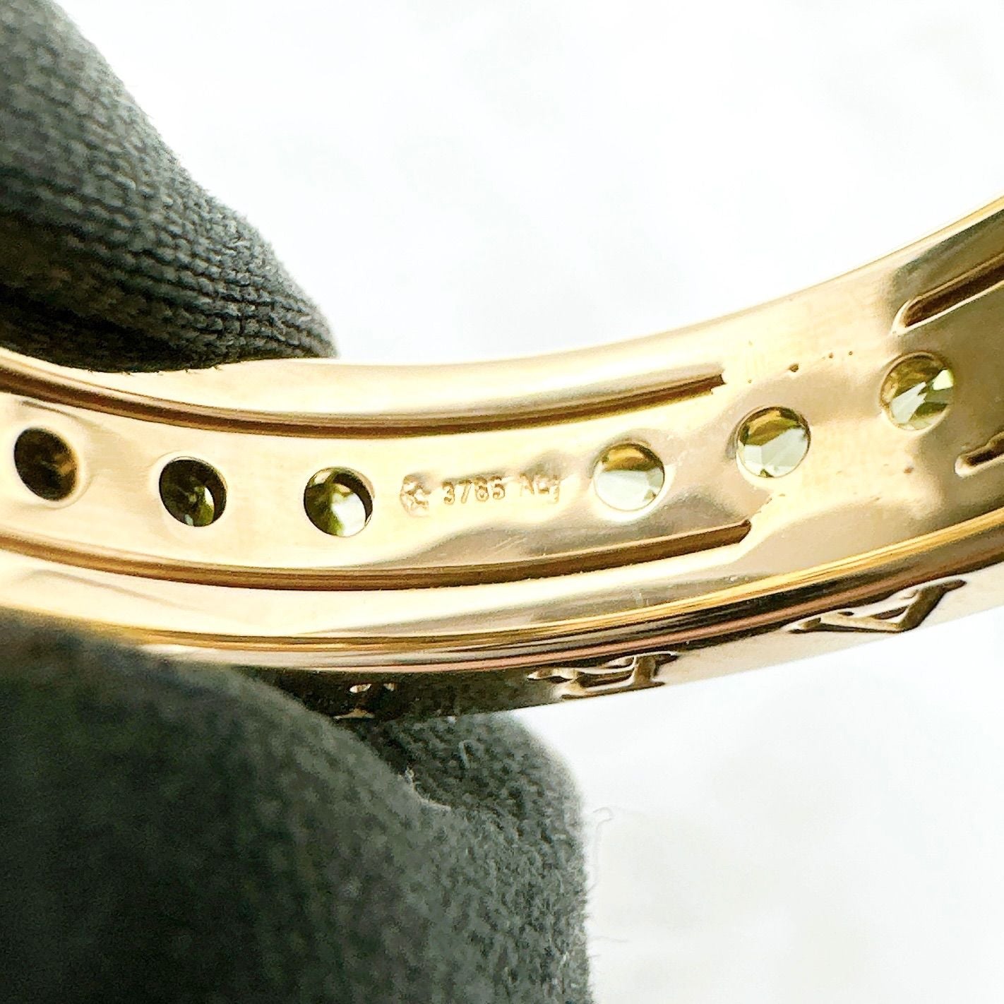 Bvlgari B-Zero1 Peridot Yellow Gold Ring 52 Approximately