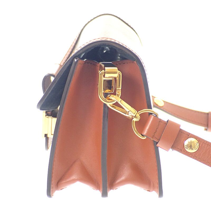 Louis Vuitton Dauphine Mini Monogram Shoulder Bag Canvas Brown