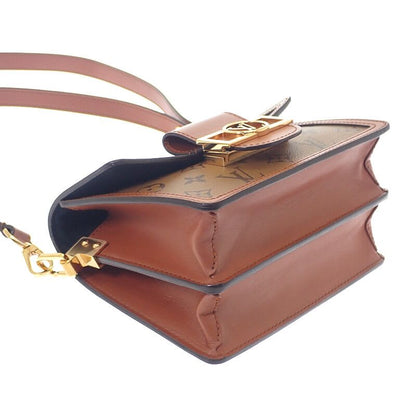 Louis Vuitton Dauphine Mini Monogram Shoulder Bag Canvas Brown