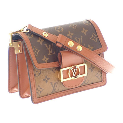 Louis Vuitton Dauphine Mini Monogram Shoulder Bag Canvas Brown