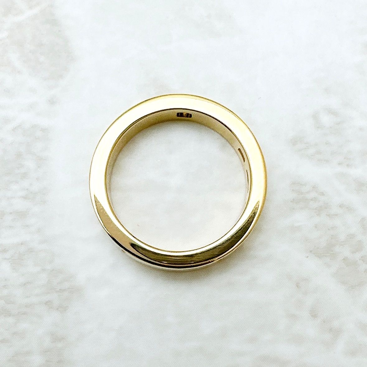 Bvlgari Double Logo Diamond Yellow Gold Ring 48 Approx 8