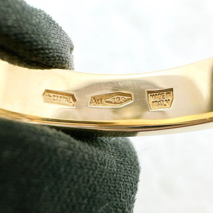 Bvlgari Double Logo Diamond Yellow Gold Ring 48 Approx 8