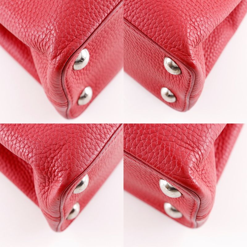 Louis Vuitton Capucines BB 2way Shoulder M94754 ×taurillon Leather Red Tr2135