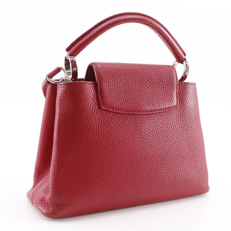 Louis Vuitton Capucines BB 2way Shoulder M94754 ×taurillon Leather Red Tr2135