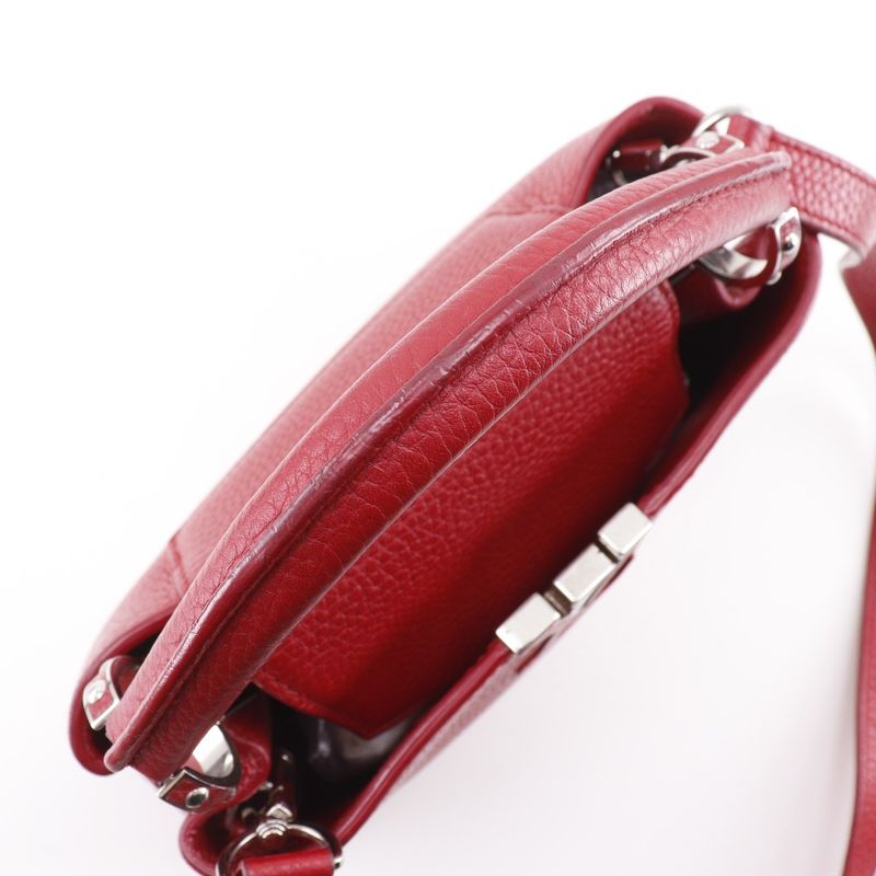 Louis Vuitton Capucines BB 2way Shoulder M94754 ×taurillon Leather Red Tr2135