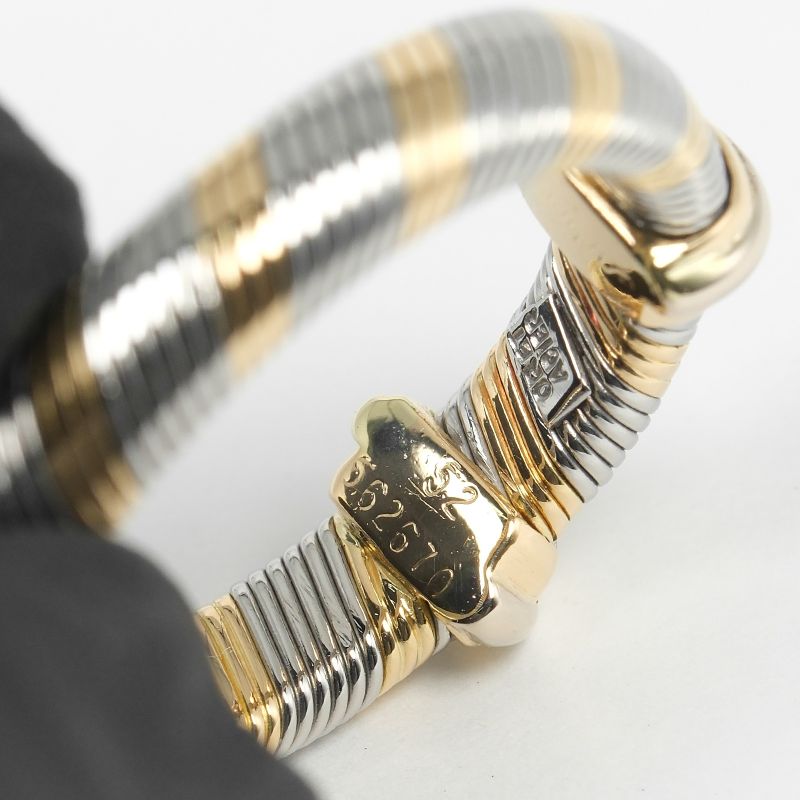 Cartier All Air Ciel Vintage 18k Yellow Gold X Stainless Steel No 11.5 Women's