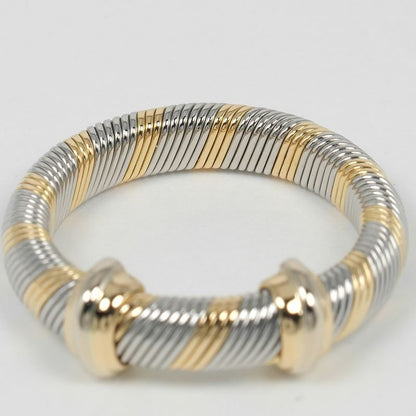 Cartier All Air Ciel Vintage 18k Yellow Gold X Stainless Steel No 11.5 Women's