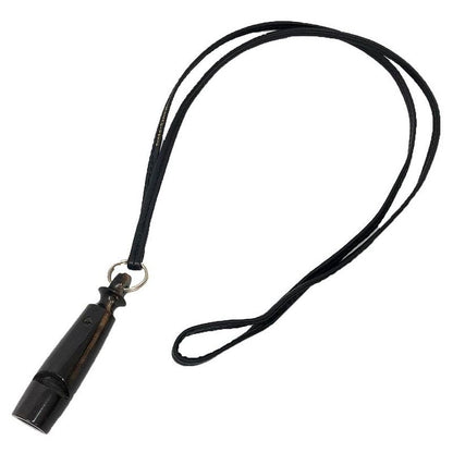 Hermes Chiffre Whistle Necklace Pendant Black Aq12333