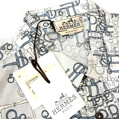 Hermes Short Sleeve Horsebit Shirt