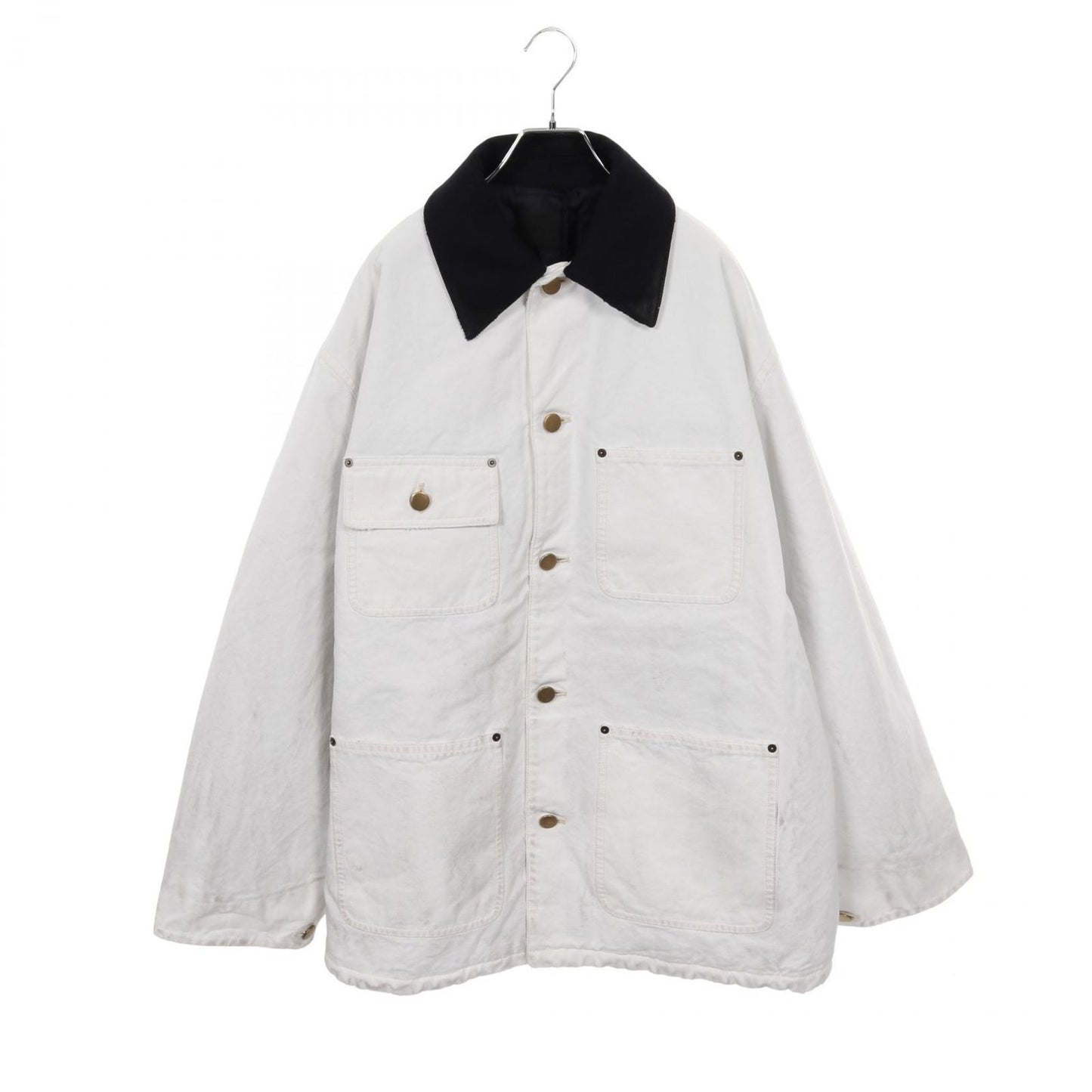 Prada Triangle Logo Oversize Vintage Process Ing Filling White Other Jacket