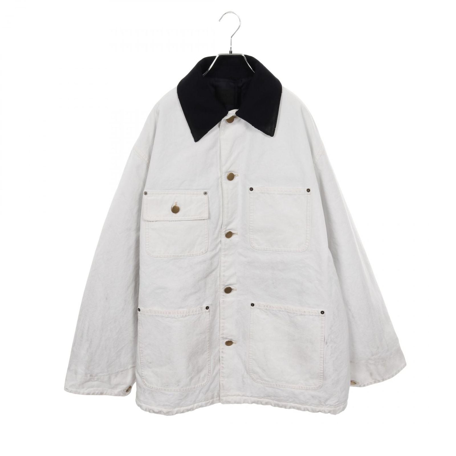 Prada Triangle Logo Oversize Vintage Process Ing Filling White Other Jacket