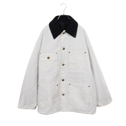 Prada Triangle Logo Oversize Vintage Process Ing Filling White Other Jacket