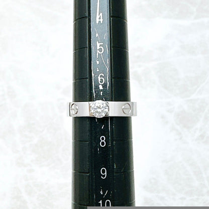 Cartier Mini Love Diamond 0.23ct White Togo Old Ring 47