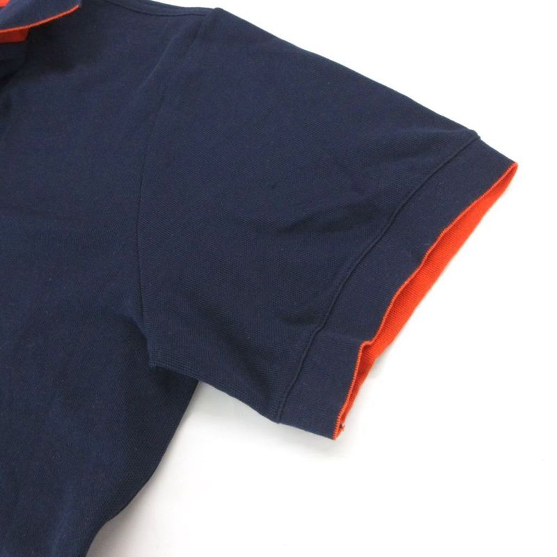 Hermes Serie polo shirt Dubourges short sleeves M navy blue Navy UO - GY18