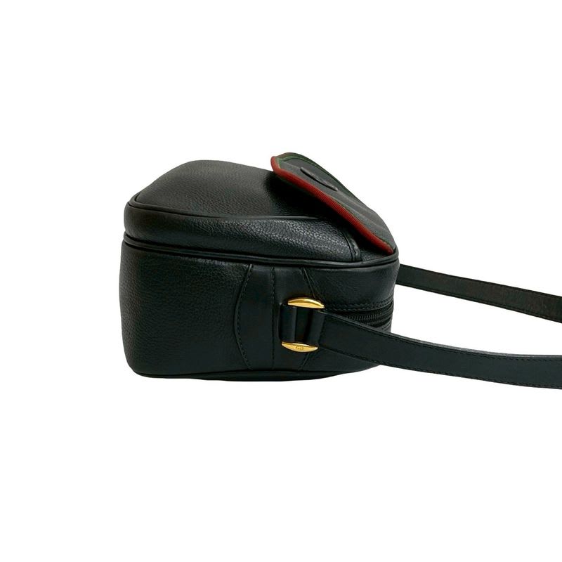 Gucci Vintage Sherry Line GG Logo Leather Shoulder