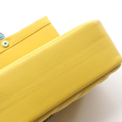 Bvlgari Shoulder Bag Serpenti Cabochon Yellow Leather Serpenti Cabochon Chain