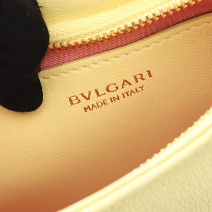 Bvlgari Handbag Serpenti Ellipse Yellow Leather Serpenti Ellipse Shoulder Bag