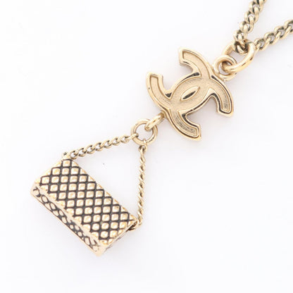 Chanel Necklace Heremark Matelasse GP (gold Plated) Necklace Women's a