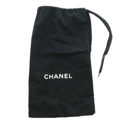 Chanel Ballet Shoes Round Toe Leather Coco Mark 35 22.0cm (8.66in) Black Black MI - OS