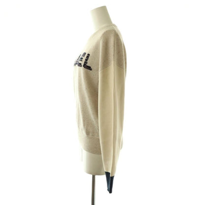 Chanel P62886k48477 Cashmere Logo Knit Sweater Long Sleeve Cashmere Blend 36