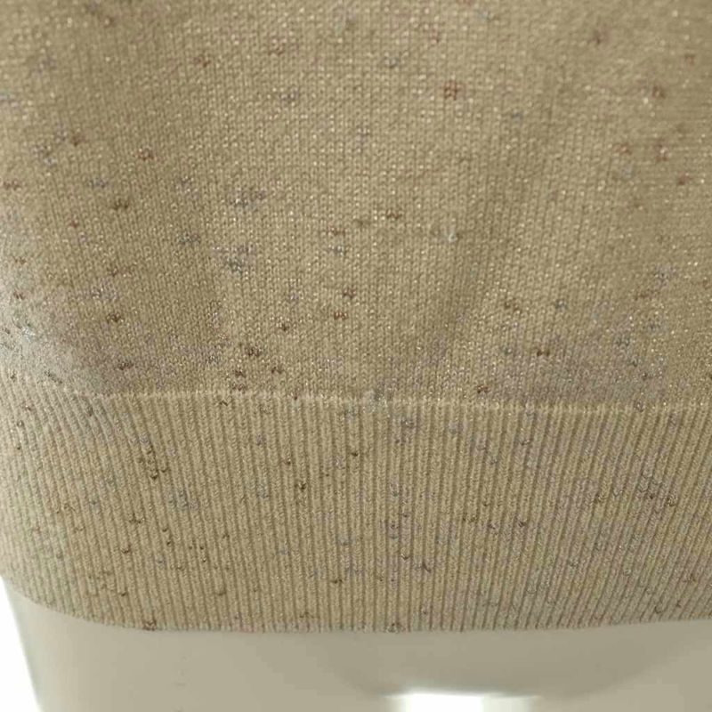 Chanel P62886k48477 Cashmere Logo Knit Sweater Long Sleeve Cashmere Blend 36