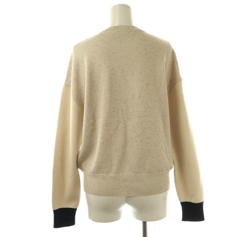 Chanel P62886k48477 Cashmere Logo Knit Sweater Long Sleeve Cashmere Blend 36