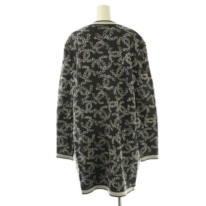 Chanel P60729k46389 All over long cardigan knit long sleeves cotton 36 dark