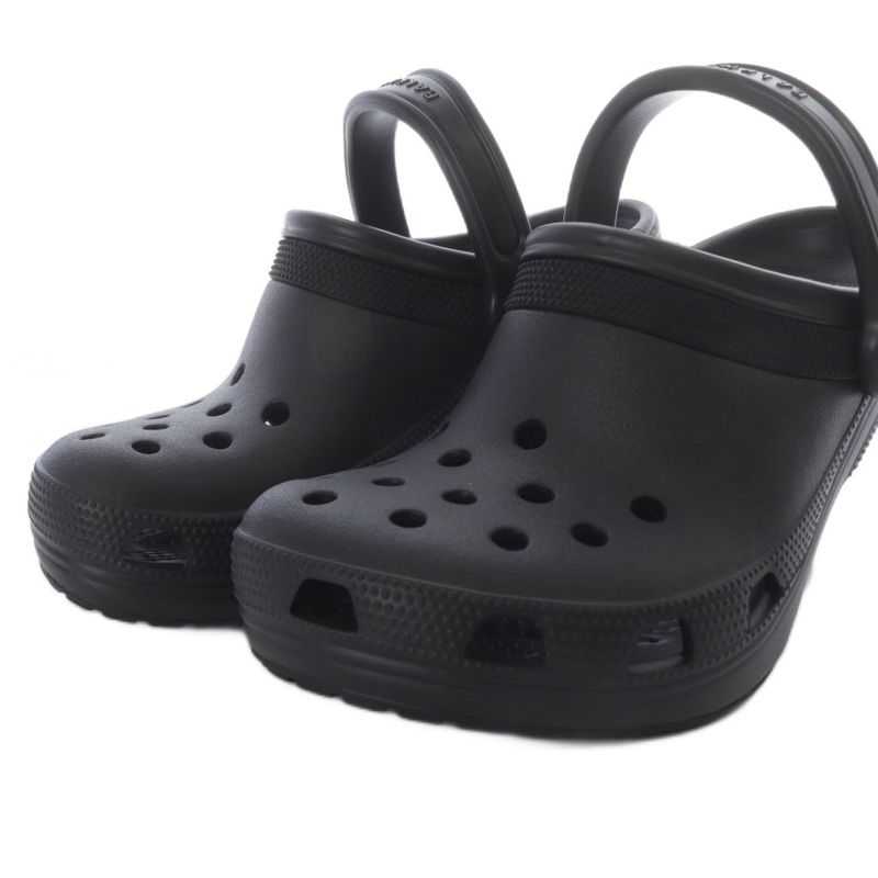 Balenciaga Crocs Madame Sandals Pin Heel Strap 37 Black YO12 - SH
