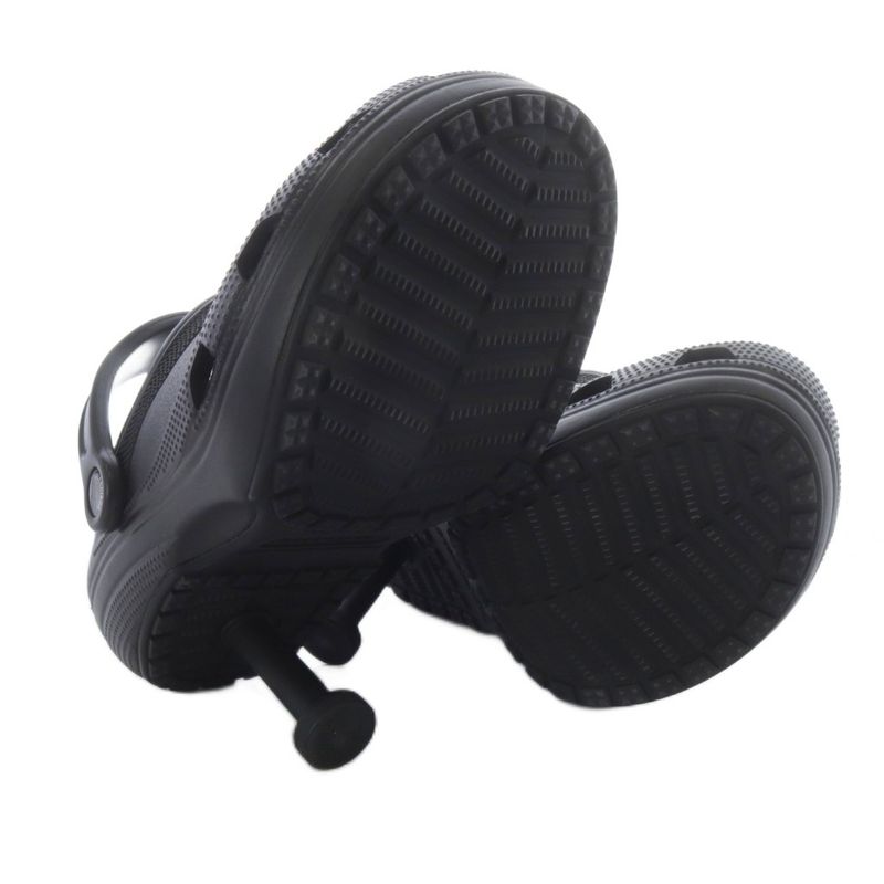 Balenciaga Crocs Madame Sandals Pin Heel Strap 37 Black YO12 - SH