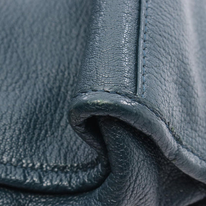 Balenciaga Handbag Classic Metallic Edge Mini City 390160 Blue Green Leather