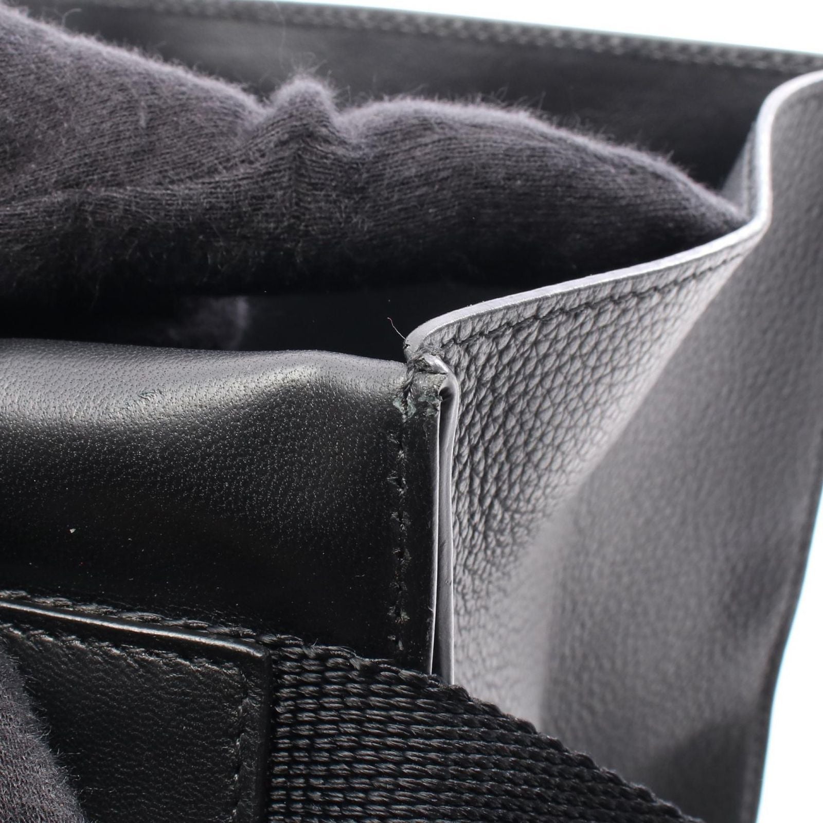 Balenciaga Shoulder Bag Car 693540 Black Leather Car Messenger Bag Men's a