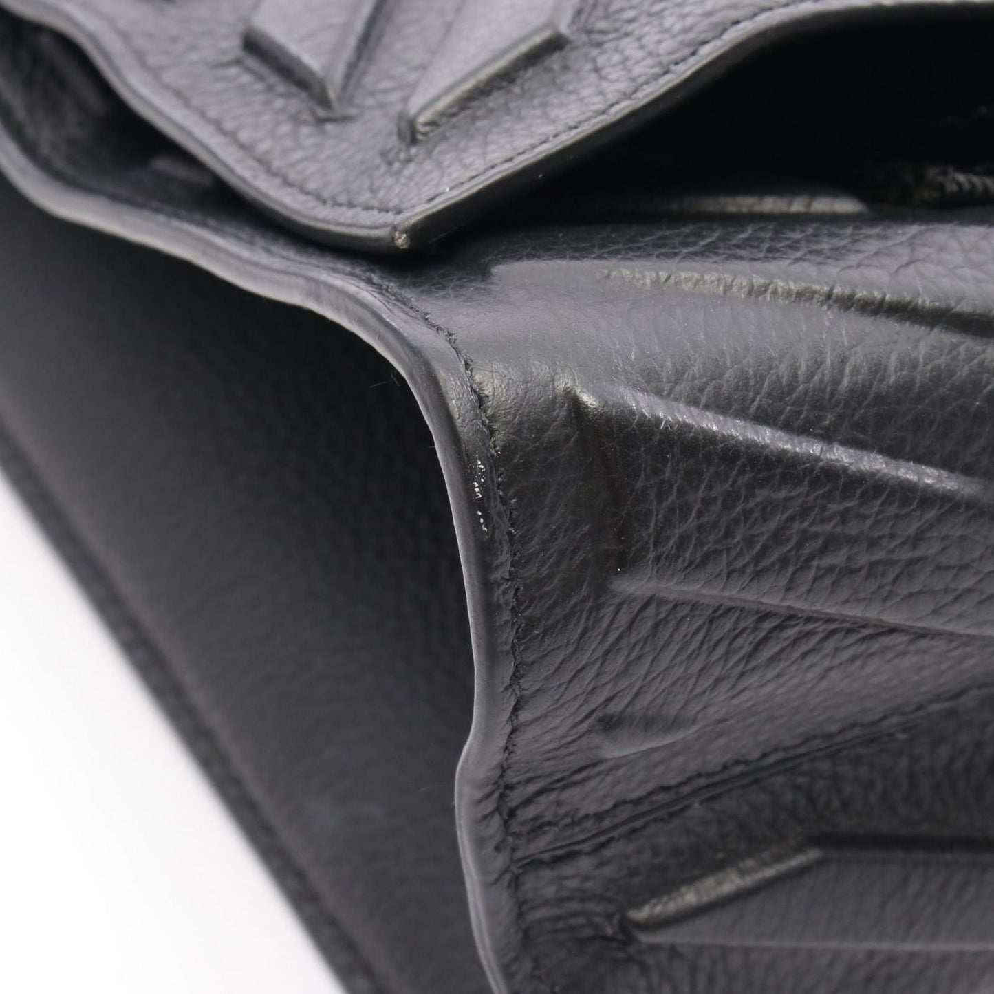 Balenciaga Shoulder Bag Car 693540 Black Leather Car Messenger Bag Men's a