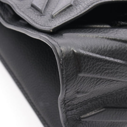 Balenciaga Shoulder Bag Car 693540 Black Leather Car Messenger Bag Men's a