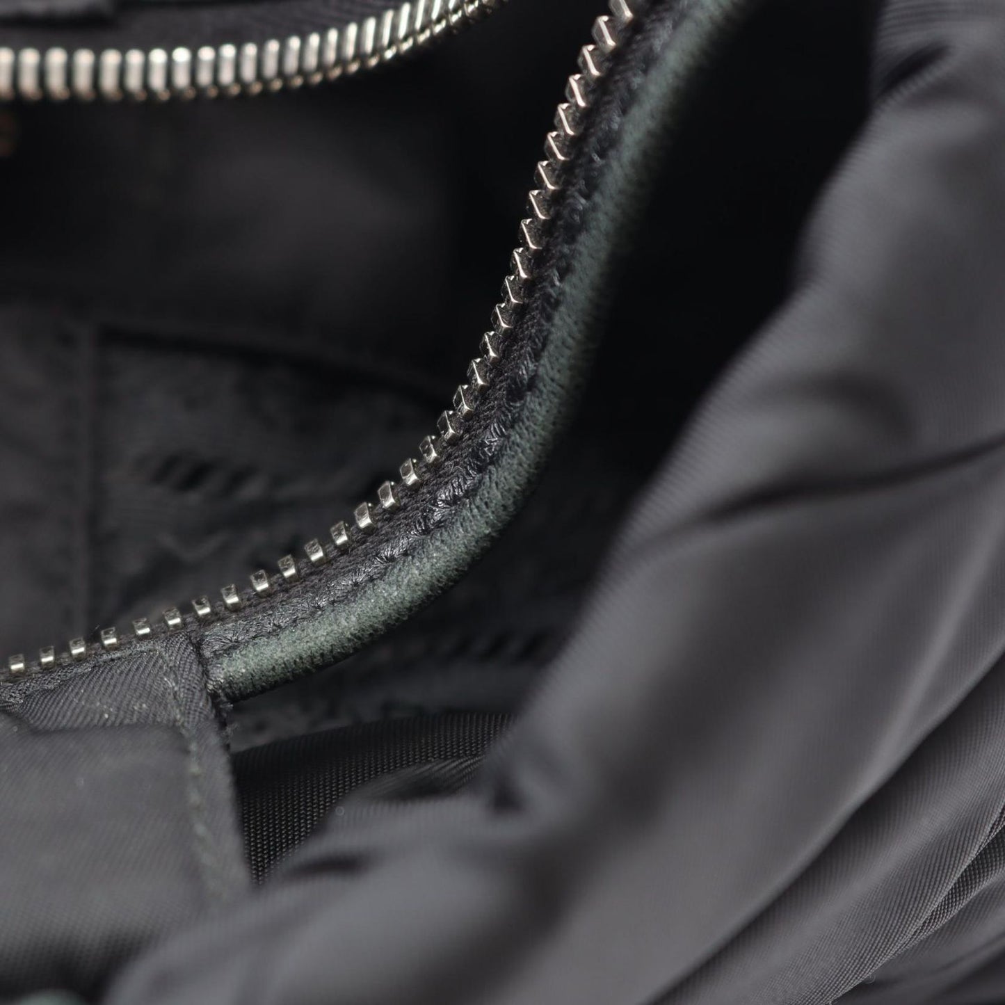 Prada Handbag Tessuto Quiltin 1bg436 Black Nylon Leather Small Padded 2way Tote