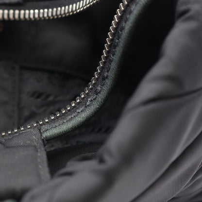 Prada Handbag Tessuto Quiltin 1bg436 Black Nylon Leather Small Padded 2way Tote