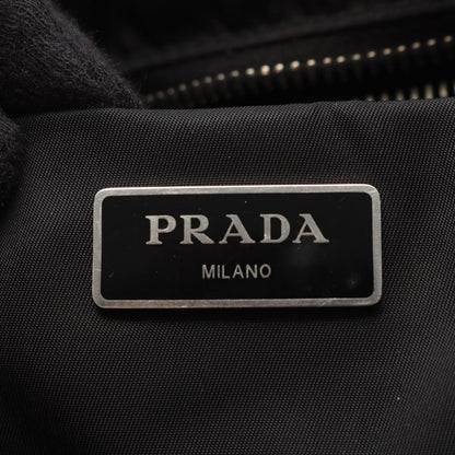 Prada Handbag Tessuto Quiltin 1bg436 Black Nylon Leather Small Padded 2way Tote