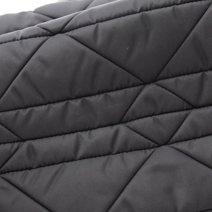 Prada Handbag Tessuto Quiltin 1bg436 Black Nylon Leather Small Padded 2way Tote