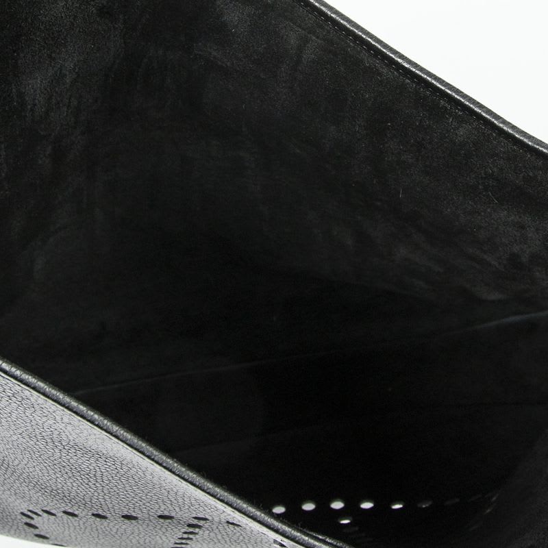 Hermes Evelyne II Black Clemence Leather