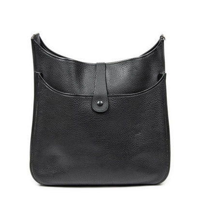 Hermes Evelyne II Black Clemence Leather