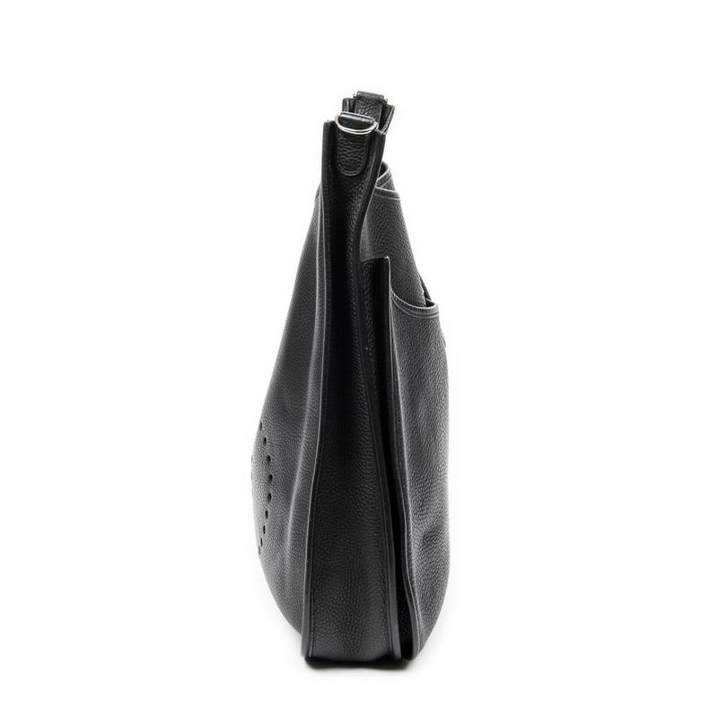 Hermes Evelyne II Black Clemence Leather
