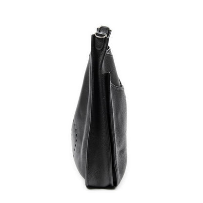 Hermes Evelyne II Black Clemence Leather