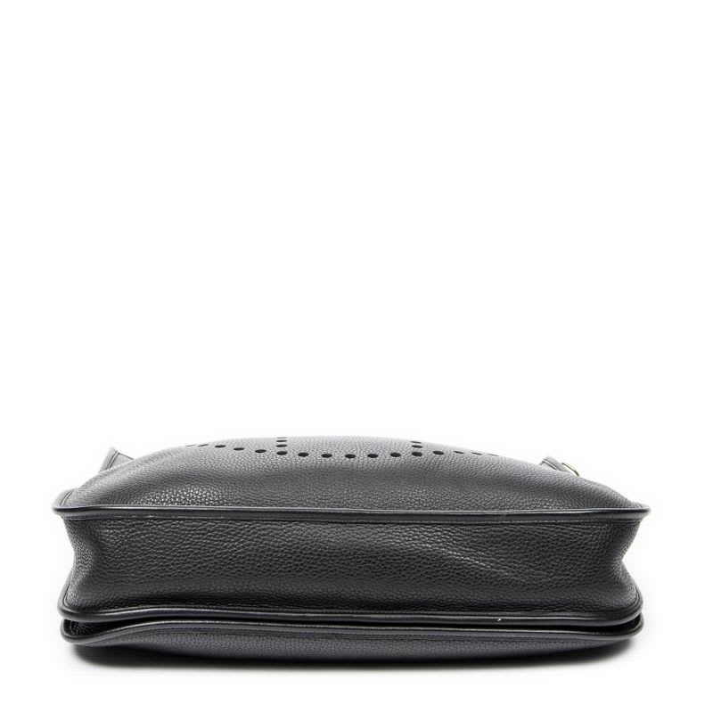Hermes Evelyne II Black Clemence Leather