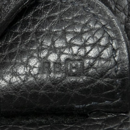 Hermes Evelyne II Black Clemence Leather