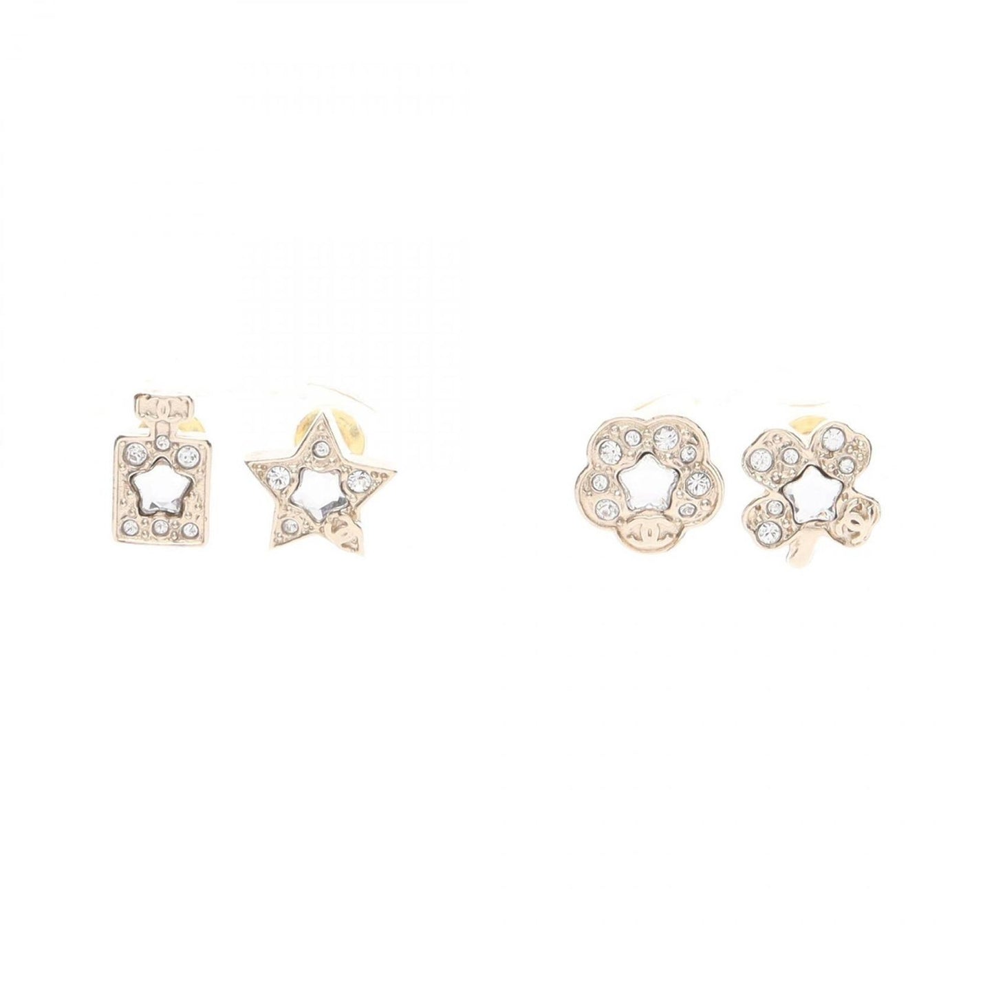 Chanel Earrings Cocomark GP (gold Plated) Earrings Women's a