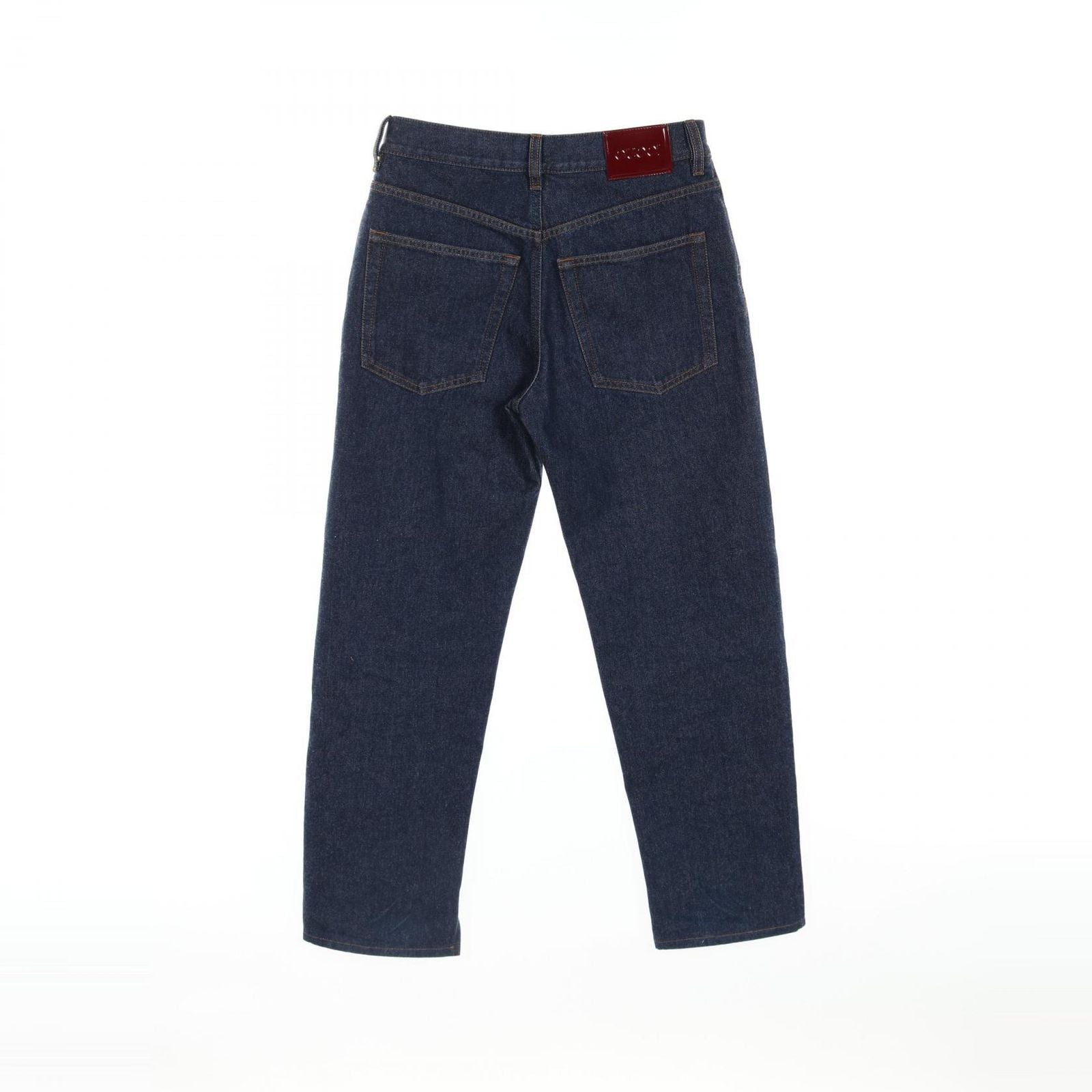 Gucci Denim Pants Gucci Label Blue Cotton Denim Pants Women'S a