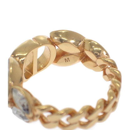 Christian Dior 30 Montaigne Ring M Size R2513 Womcy d03 S GP Metal Crystal