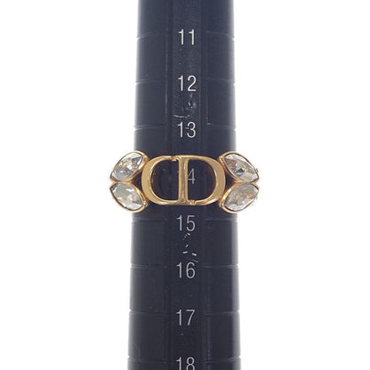 Christian Dior 30 Montaigne Ring M Size R2513 Womcy d03 S GP Metal Crystal