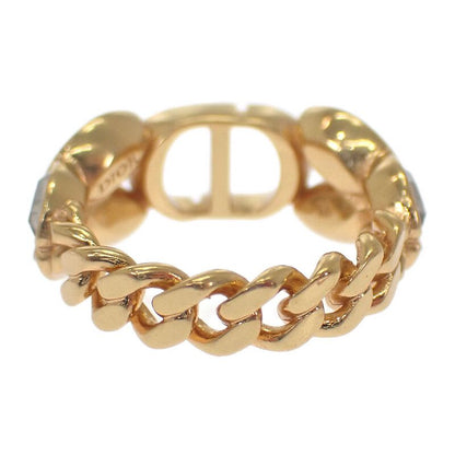 Christian Dior 30 Montaigne Ring M Size R2513 Womcy d03 S GP Metal Crystal