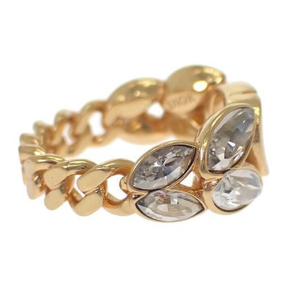 Christian Dior 30 Montaigne Ring M Size R2513 Womcy d03 S GP Metal Crystal
